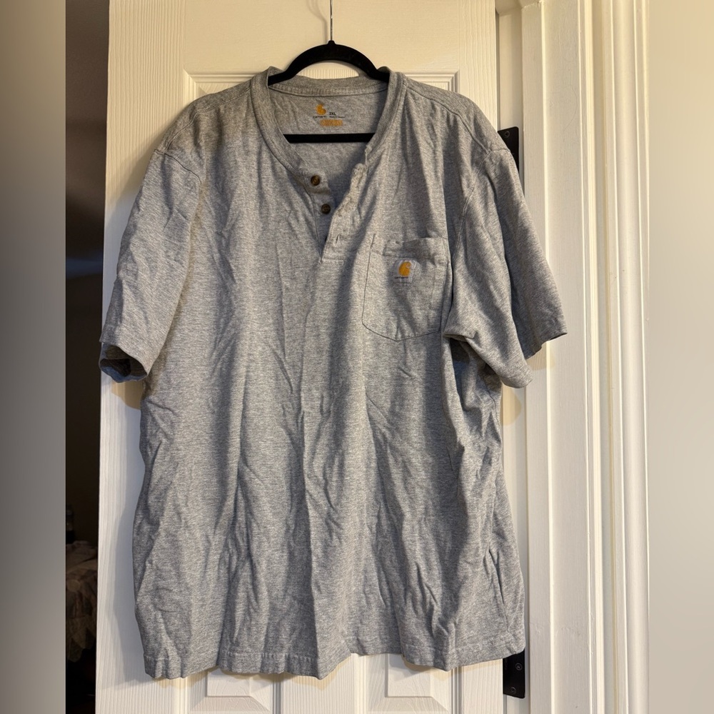 Carhartt Gray Casual Button Down Shirt 2XL